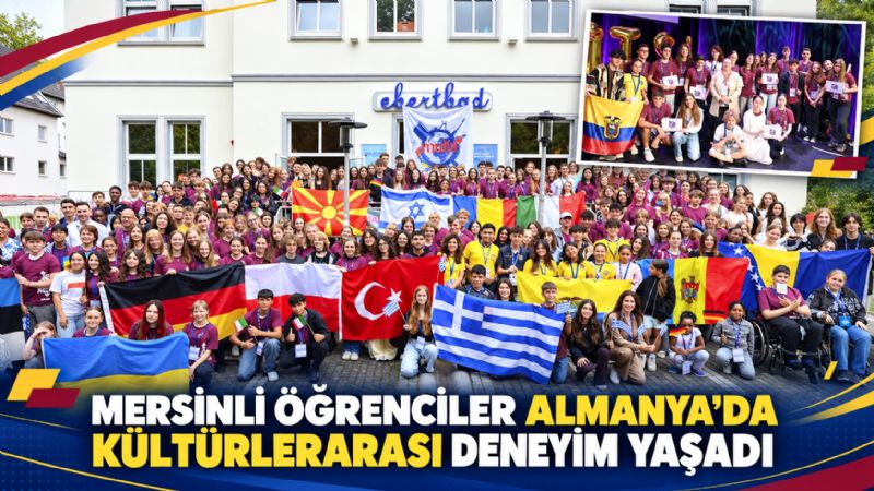 Mersinli öğrenciler Almanya’da kültürlerarası deneyim yaşadı